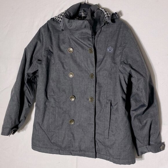SESSIONS Grey Snowboard Ski Winter Jacket Coat With RECCO M - Picture 1 of 15